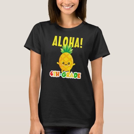 Vierde vierde klas anananasappelsap t-shirt (Voorkant)