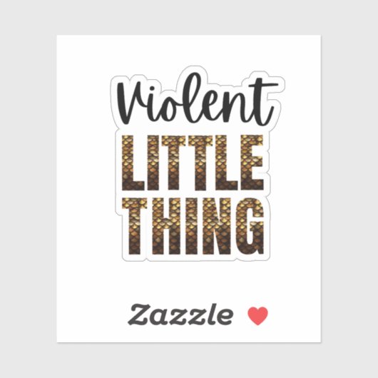 Vierde vleugel - gewelddadig klein ding Dragon sch Sticker (Vel)