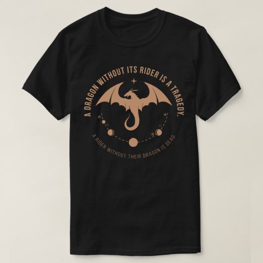 Vierde vleugel Romantasy Fantasy YA Dark Academia  T-shirt (Design voorkant)