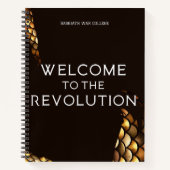 Vierde vleugel-welkom bij de revolutie notitieboek (Voorkant)