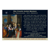 Vierde vreugdevolle mysterie Poster (Voorkant)