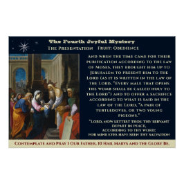 Vierde vreugdevolle mysterie Poster