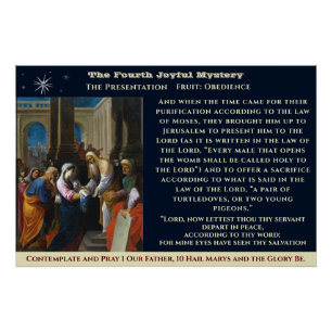 Vierde vreugdevolle mysterie Poster