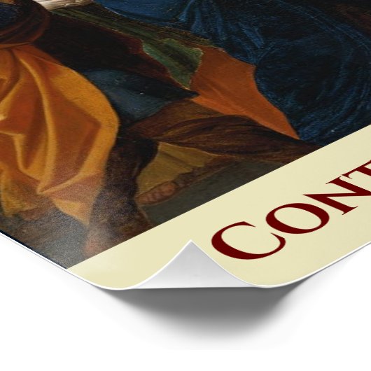 Vierde vreugdevolle mysterie Poster (Hoek)