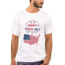 Vierde vuurwerk in juli: Red White Blue Flag