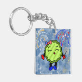 Vierde vuurwerkfeestdag juli sleutelhanger (Voorkant Links)