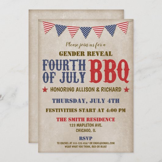 Vierde week juli toont het geslacht rode witte bla kaart (Voorkant / Achterkant)