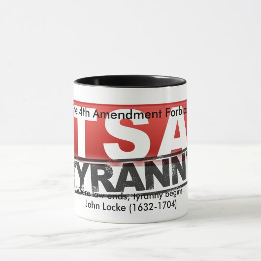 Vierde wijziging verbiedt Mok TSA Tyranny (Midden)