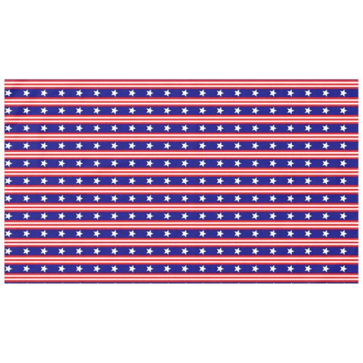 Vierde Witte sterren en rode en witte strepen van Tafelkleed (Voorkant (Horizontaal))