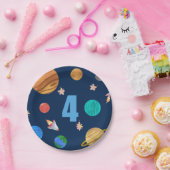 Vierde zonnecentrale papieren bordje (Feest)