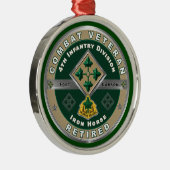 Vierde Zuidelijke Sector: Kerstmis in ruste Metalen Ornament (Rechts)