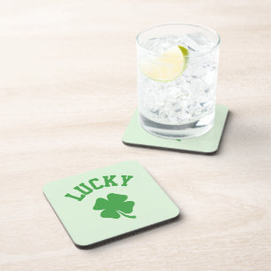 Vierdeklaver St. Patrick's Shamrock Bier Onderzetter