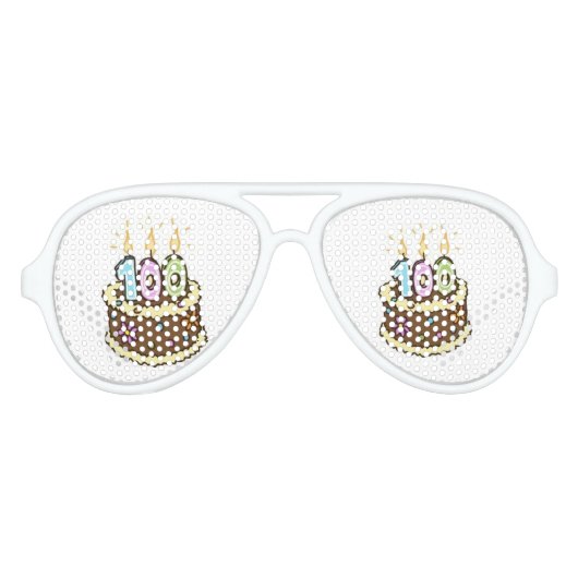 vieren 100 jaar jong aviator zonnebril (Voorkant)