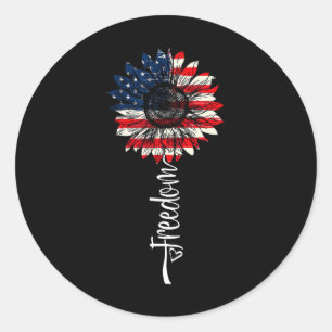 Vieren 4 juli Onafhankelijkheidsdag Amerikaanse vl Ronde Sticker
