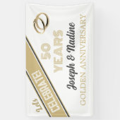 VIEREN! 50 jaar Golden Jubileum banner (Verticaal)