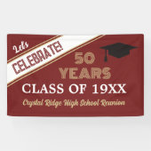 VIEREN! 50 jaar klasse reünie Banner (Horizontaal)