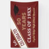 VIEREN! 50 jaar klasse reünie Banner (Verticaal)