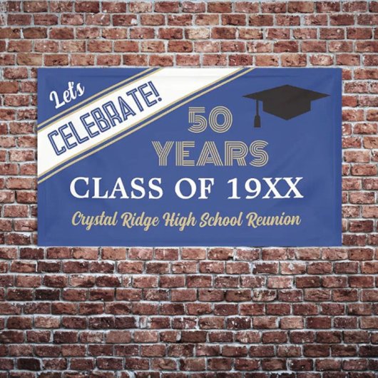 VIEREN! 50 jaar klasse reünie Banner