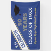 VIEREN! 50 jaar klasse reünie Banner (Verticaal)