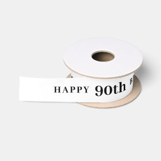 Vieren 90: vreugdevolle verjaardag wit lint
