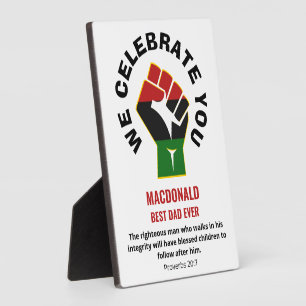 VIEREN BESTE VADER OOIT Custom Naam Christelijk Fotoplaat