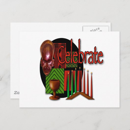 vieren briefkaart (Voorkant / Achterkant)