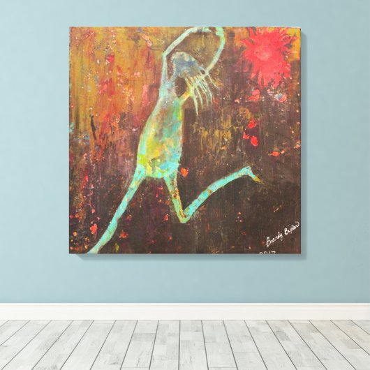 vieren canvas afdruk (Insitu (Houten vloer))