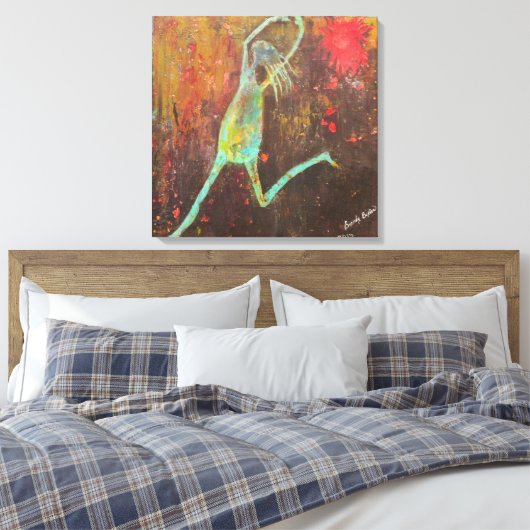 vieren canvas afdruk (Insitu (Slaapkamer))