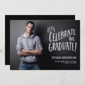 Vieren de Afstuderen | Fotoafstudeerfeest Kaart (Voorkant / Achterkant)