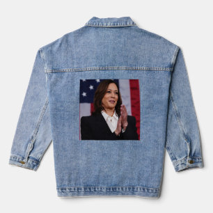 VIEREN EN STEMMEN OP KAMALA HARRIS DENIM JACKET