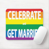 Vieren en trouwen, LHBT, vieren liefde Muismat (Met muis)