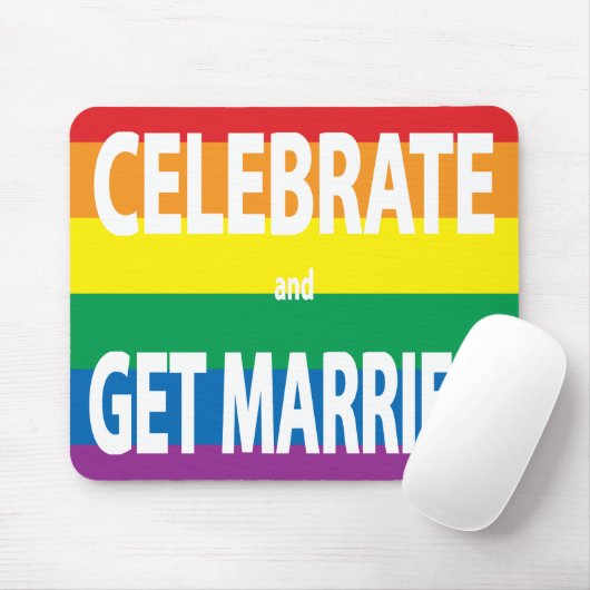 Vieren en trouwen, LHBT, vieren liefde Muismat (Met muis)