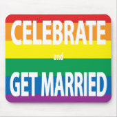 Vieren en trouwen, LHBT, vieren liefde Muismat (Voorkant)