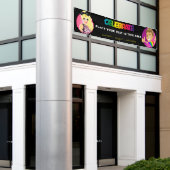 "VIEREN" Gepersonaliseerde Pride Parade/Wall Banne Spandoek (Buitenkant Gebouw)