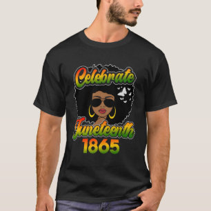 Vieren Junenth Free-ish sinds 1865 Ecipation Bl T-shirt