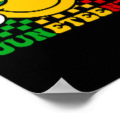 Vieren Juneteenth Black History Vieren Bla Poster (Hoek)