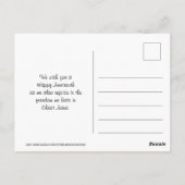 VIEREN JUNETEENTH Power Fist  tekst Briefkaart (Achterkant)