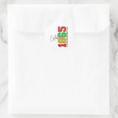 Vieren Juneteenth, zwarte geschiedenis, Afro-Ameri Ronde Sticker (Tas)