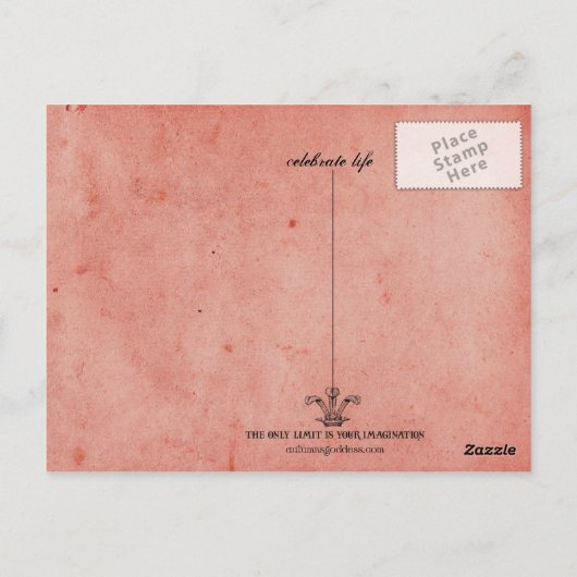 Vieren leven postkaart (Achterkant)