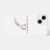 Vieren Liefde en Verbindingsontwerp Case-Mate iPhone Case (Achterkant (horizontaal))