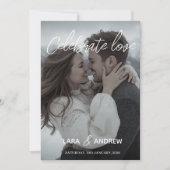 Vieren Liefde Gepersonaliseerde Eenvoudige Moderne Kaart (Voorkant)