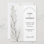 Vieren Liefde Gepersonaliseerde Eenvoudige Moderne Kaart (Achterkant)