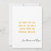 Vieren liefde Gouden gele zonnebloem Kaart (Achterkant)