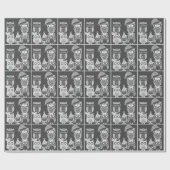 Vieren met de Uilen Wrapping Papier (Vlak)