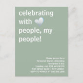 Vieren met mensen Mijn mensen Rehearsal Dinner Briefkaart (Voorkant)