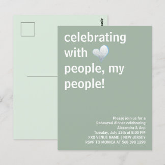 Vieren met mensen Mijn mensen repetitie diner Briefkaart