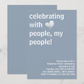 Vieren met mensen mijn mensen repetitie diner kaart (Voorkant / Achterkant)