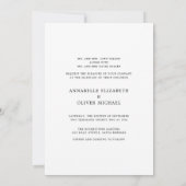 vieren met ons | Elegant Photo Wedding Invitati Kaart (Achterkant)