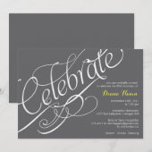 "VIEREN" mijlpaalverjaardag of uitnodiging voor ee (Voorkant / Achterkant)