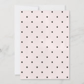 vieren | Modern Typografie-Baby shower Kaart (Achterkant)